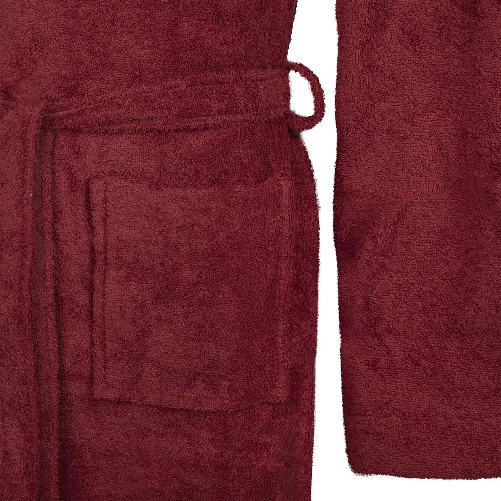 vidaXL Bademantel KINN Rot S Baumwolle