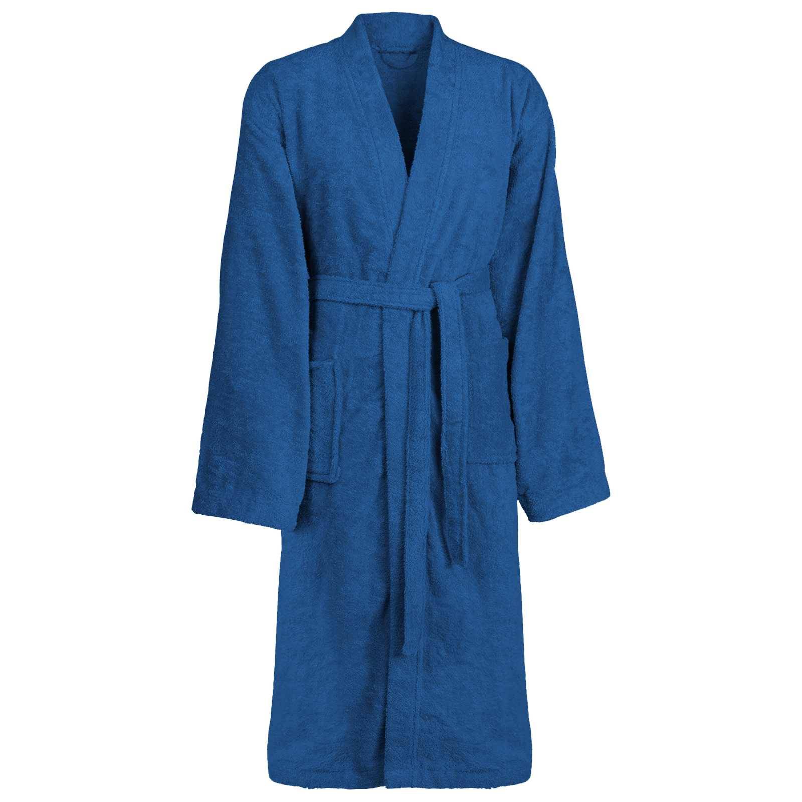 vidaXL Bademantel KINN Blau S Baumwolle