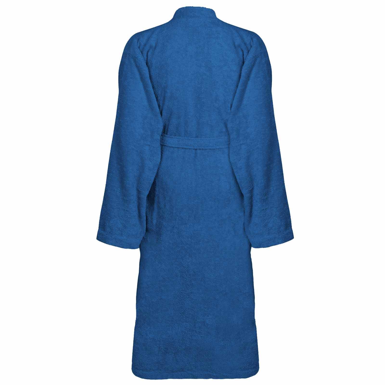 vidaXL Bademantel KINN Blau M Baumwolle