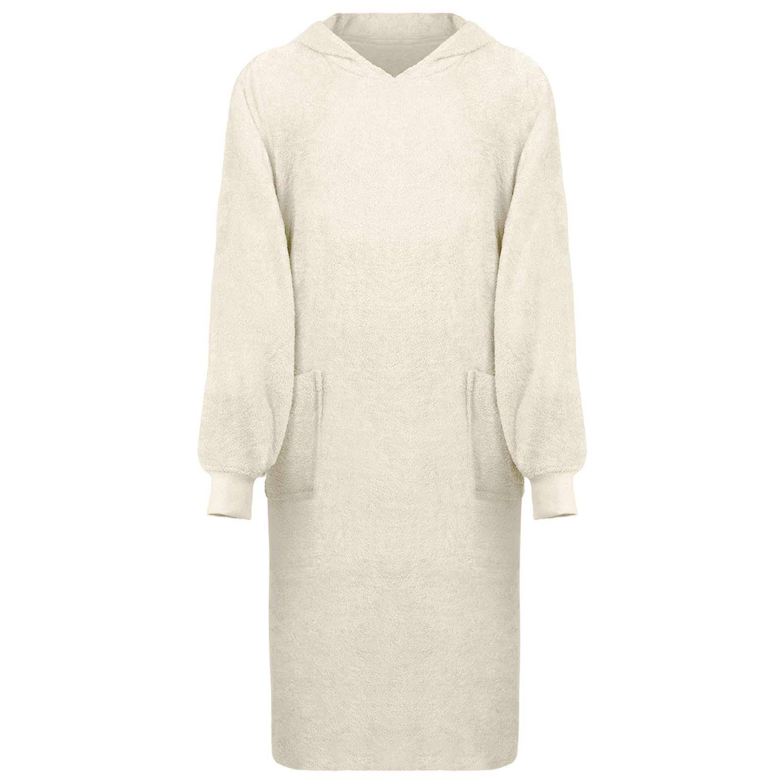 vidaXL Decken-Hoodie KINN Creme XL Baumwolle