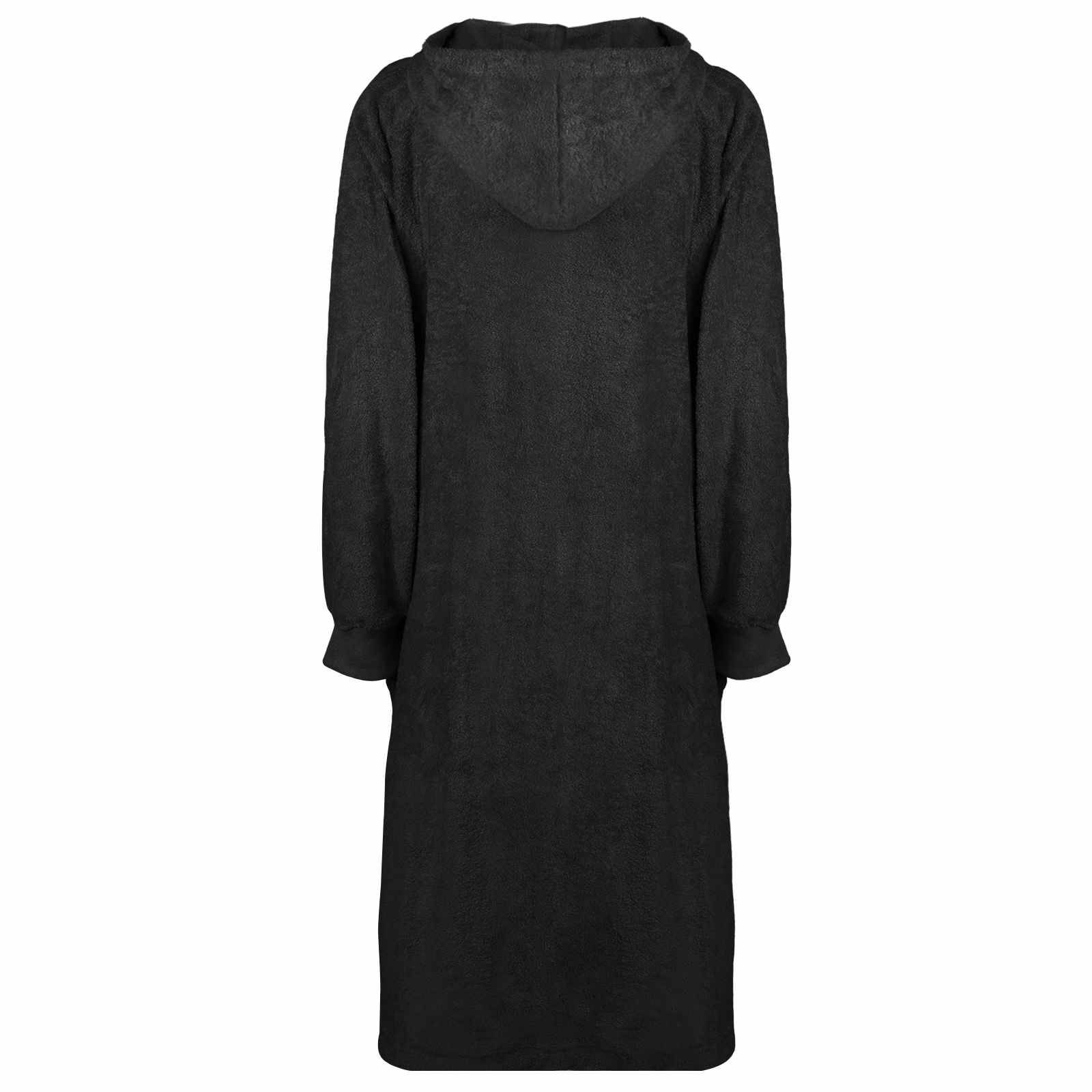 vidaXL Decken-Hoodie KINN Schwarz XL Baumwolle