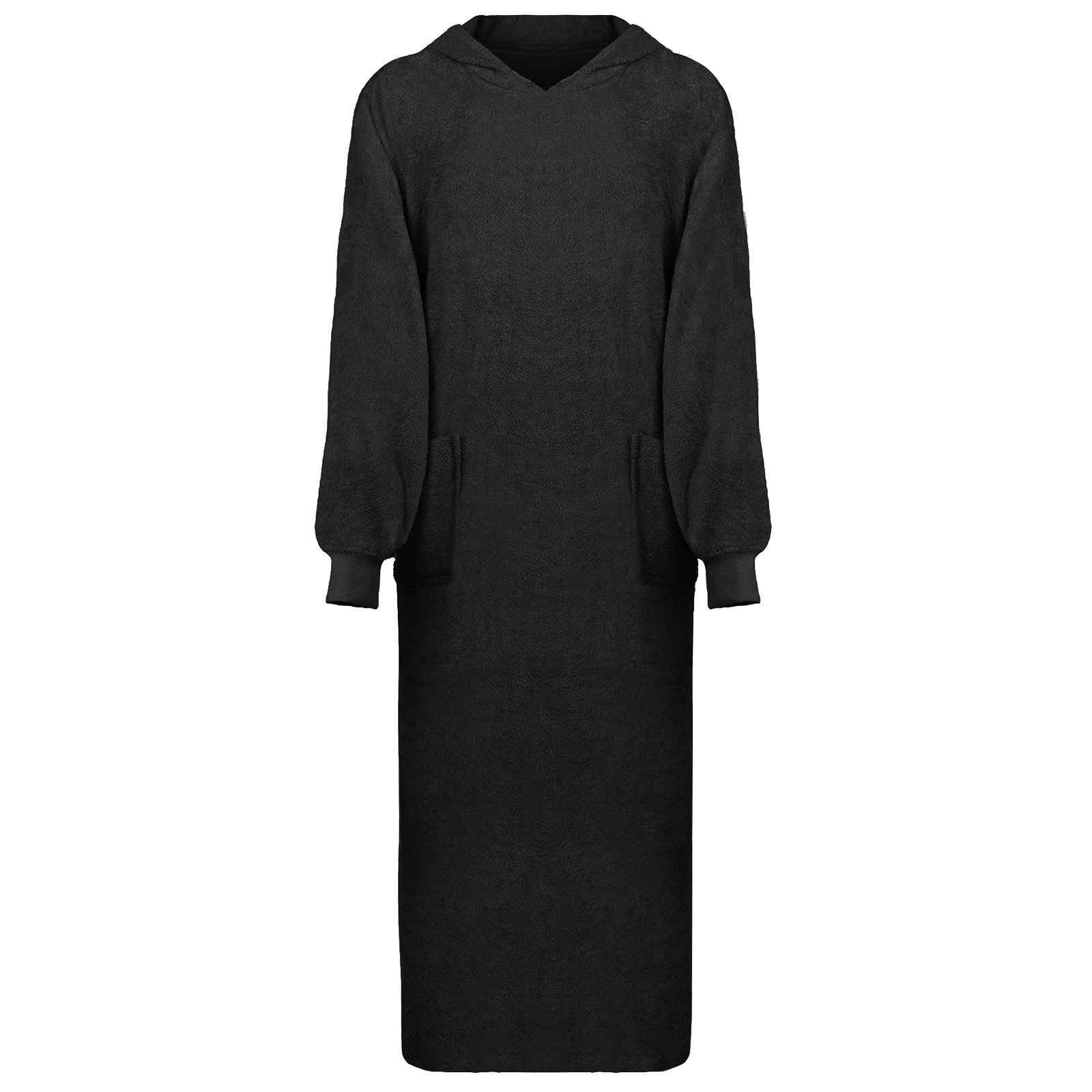 vidaXL Decken-Hoodie KINN Schwarz XXL Baumwolle