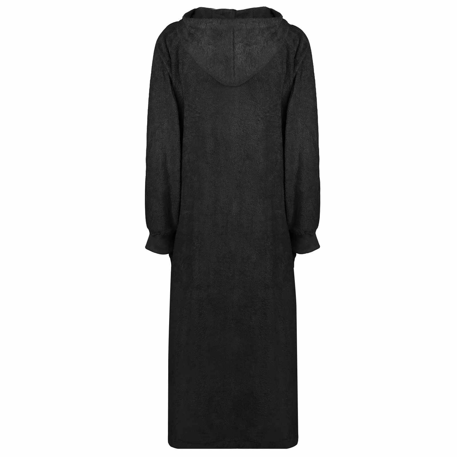 vidaXL Decken-Hoodie KINN Schwarz XXL Baumwolle