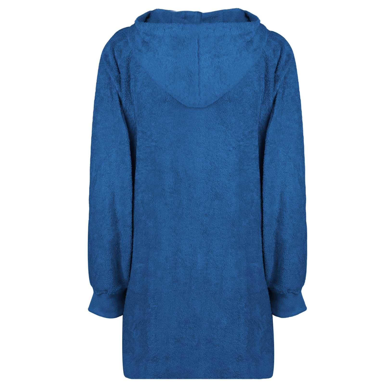 vidaXL Decken-Hoodie KINN Marineblau L Baumwolle