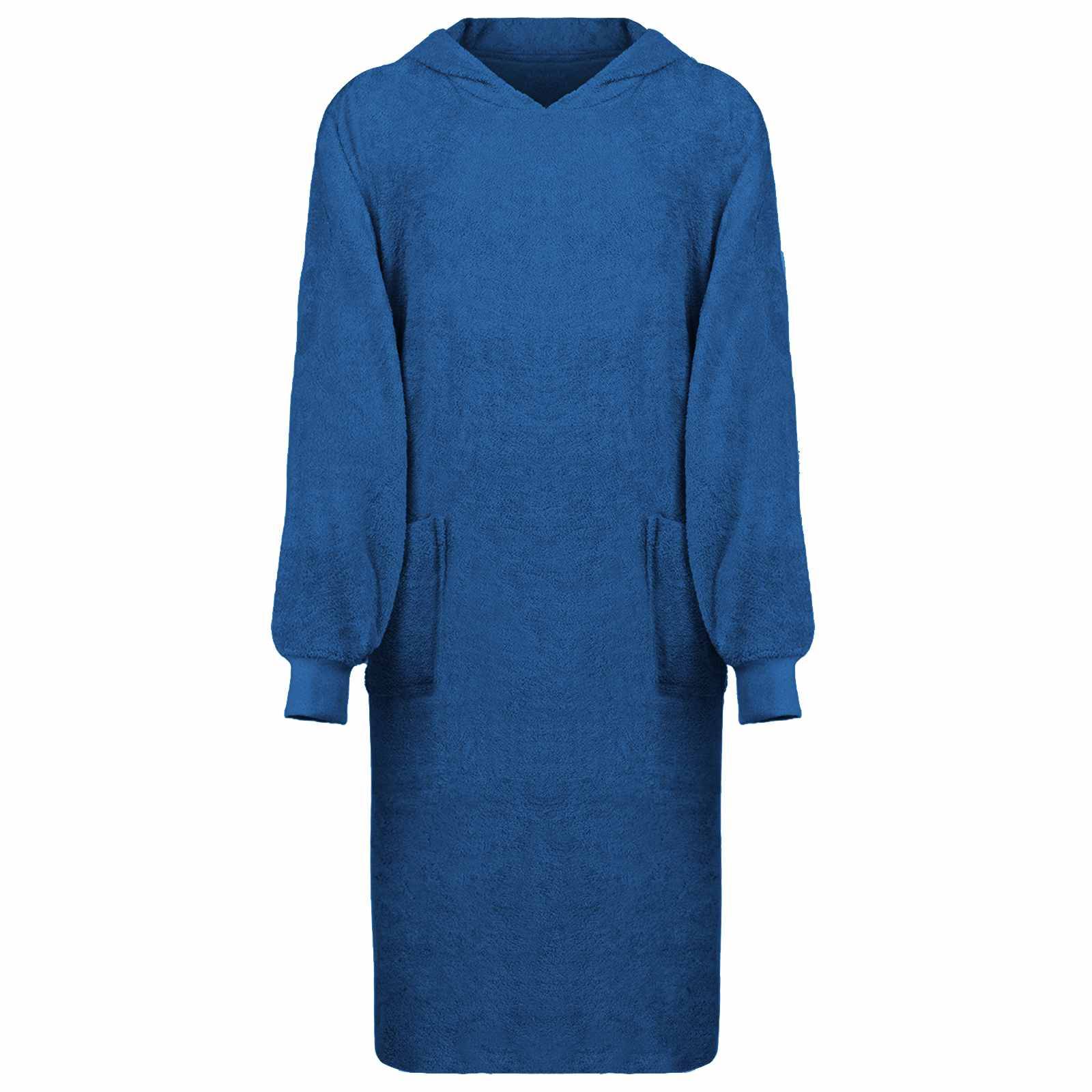 vidaXL Decken-Hoodie KINN Marineblau XL Baumwolle