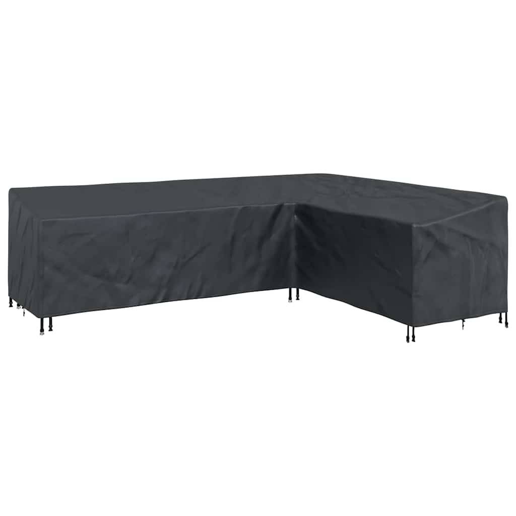vidaXL Möbelbezug Schwarz 286 x 222 x 80 cm 210D Oxford Stoff