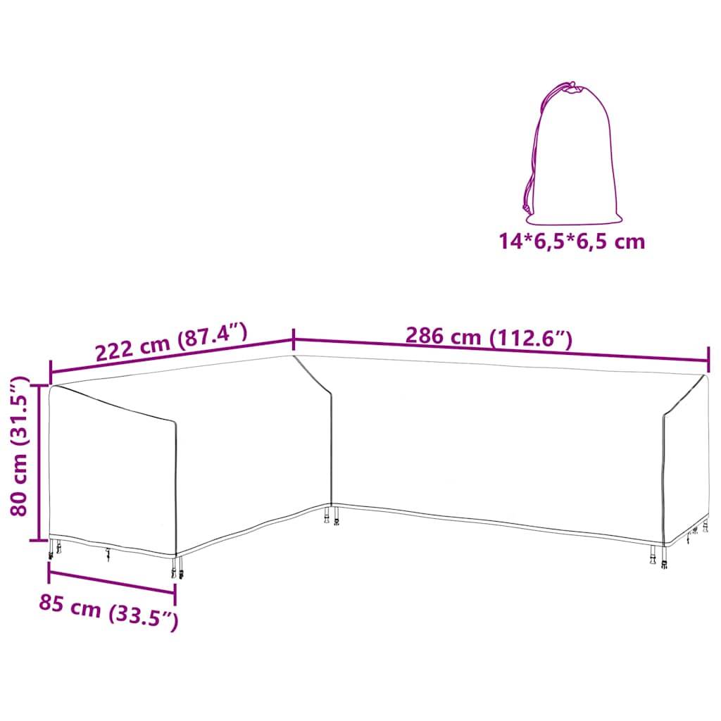 vidaXL Möbelbezug Schwarz