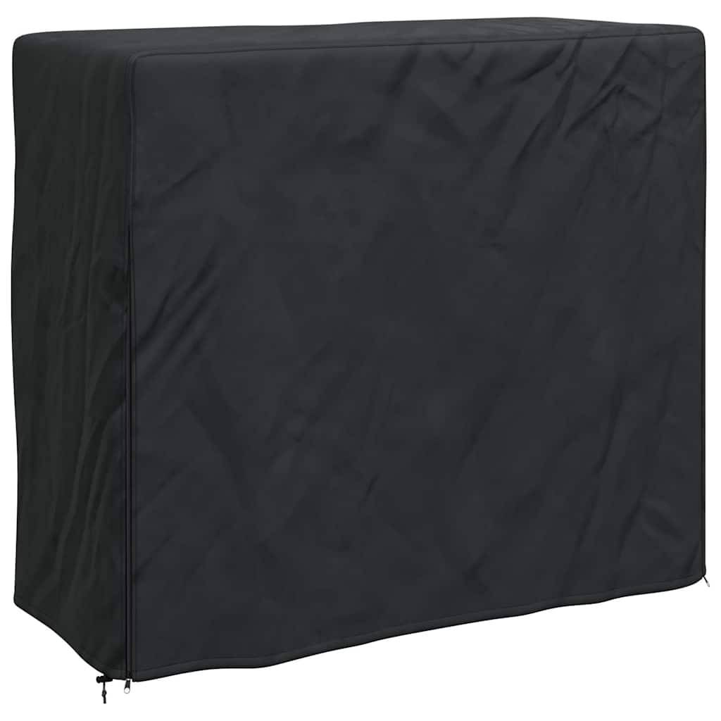 vidaXL Abdeckung für Kaminholzregal Uni Schwarz 210D Oxford Stoff