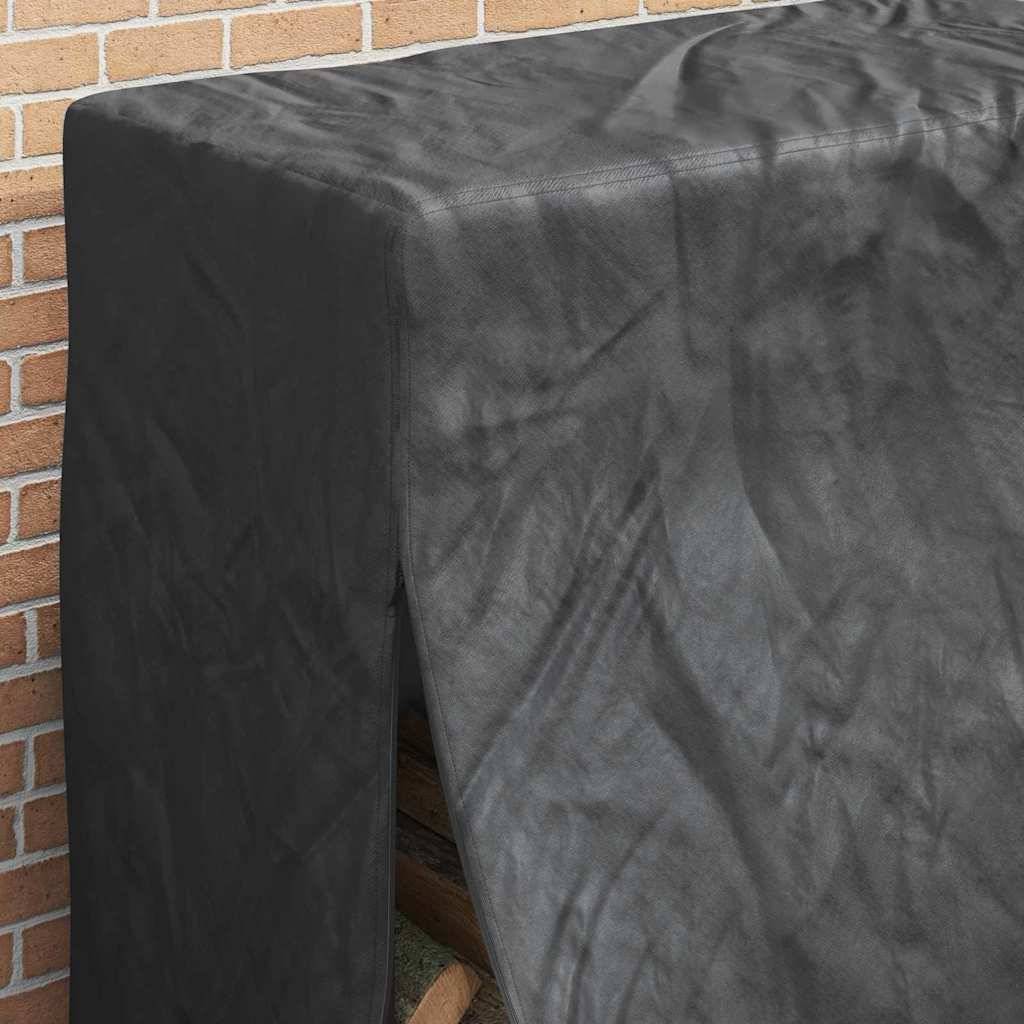 vidaXL Abdeckung für Kaminholzregal Uni Schwarz 210D Oxford Stoff