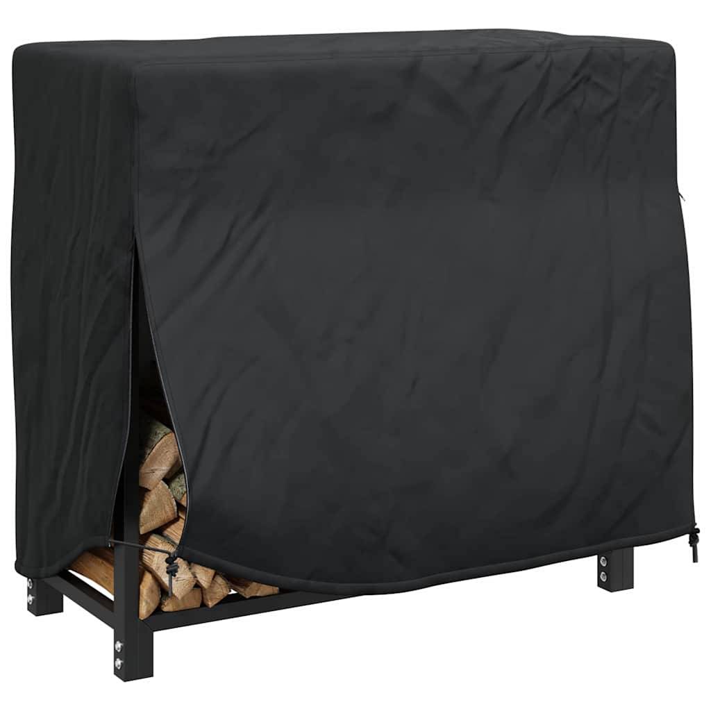 vidaXL Abdeckung für Kaminholzregal Uni Schwarz 210D Oxford Stoff
