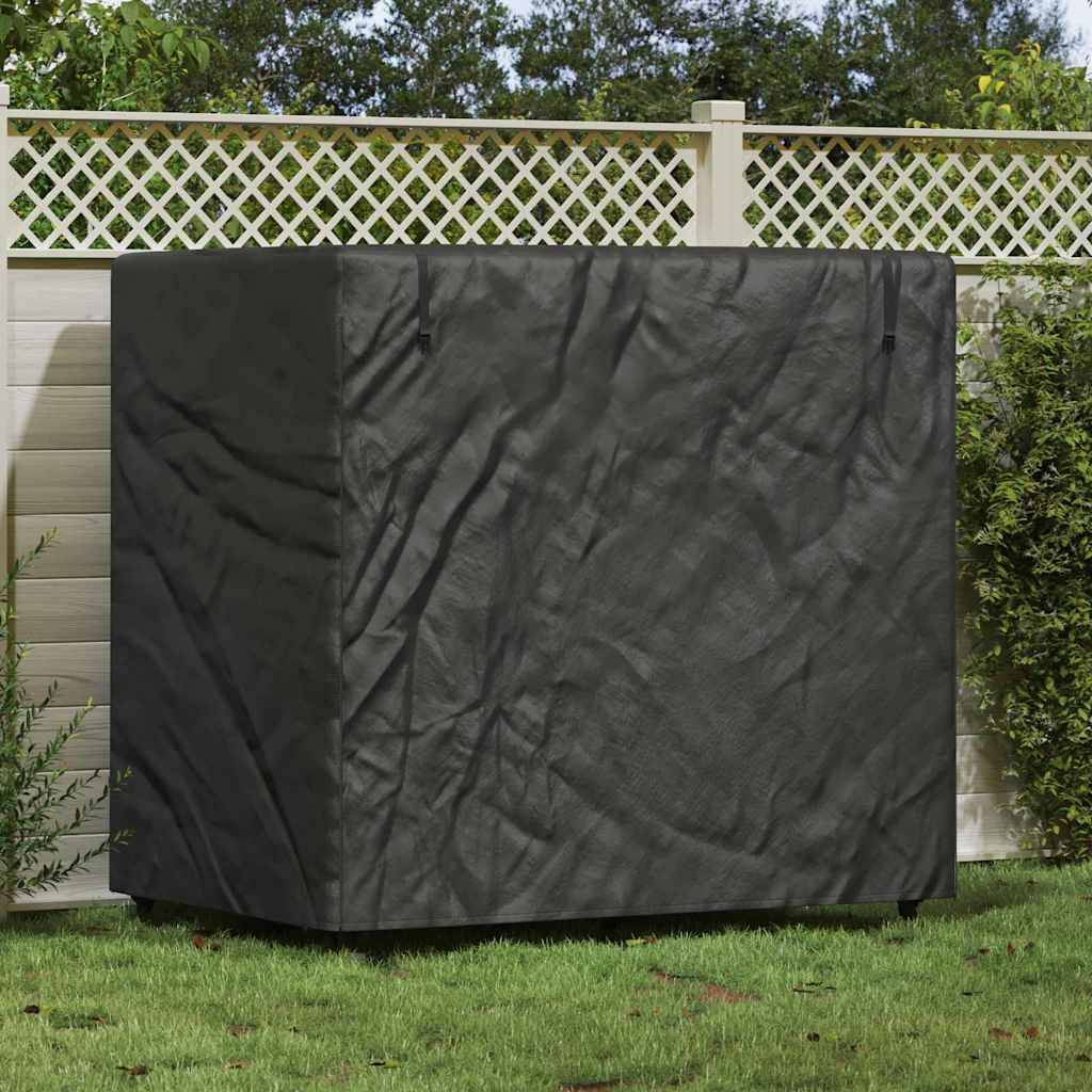 vidaXL Hollywoodschaukel-Abdeckung Schwarz 175 x 125 x 180 cm
