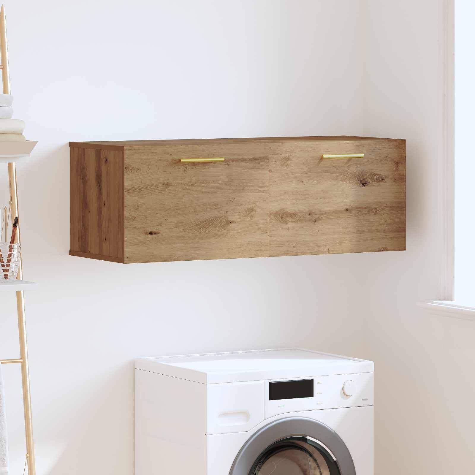 vidaXL Wandschrank Artisan-Eiche 100 x 36,5 x 35 cm Holzwerkstoff