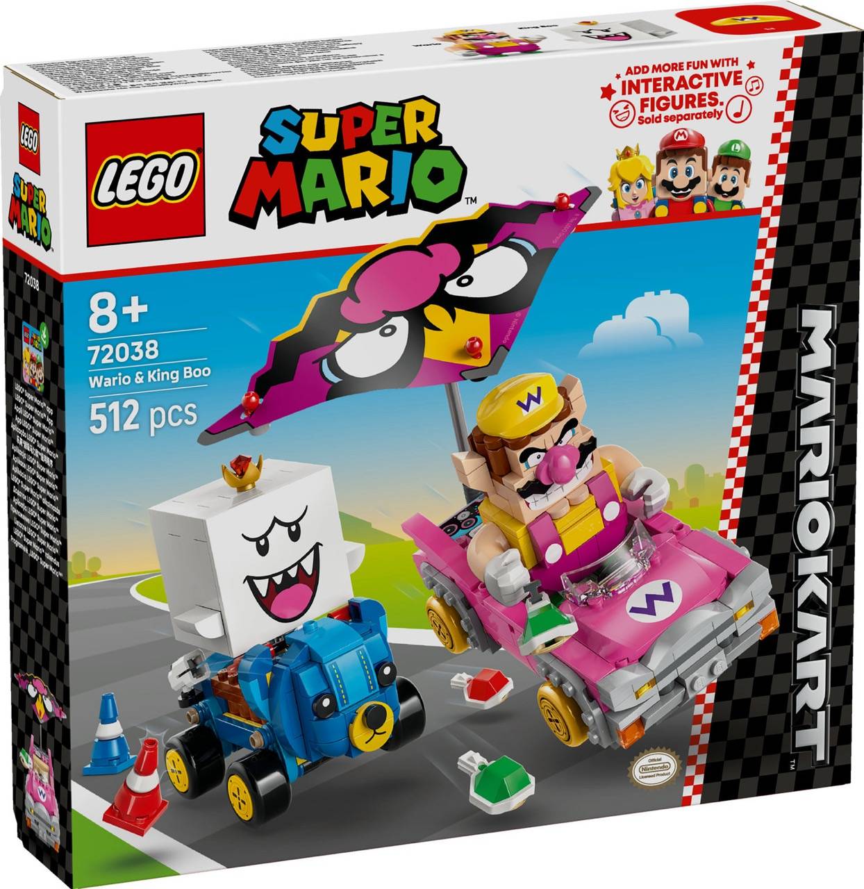 LEGO® 72038 Super Mario - Mario Kart – Wario & König Buu Huu