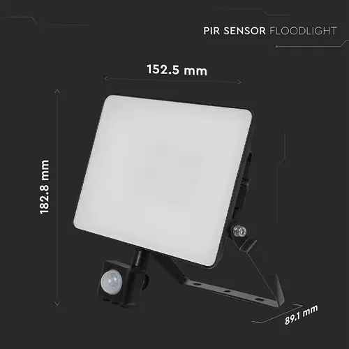 V-TAC LED-Fluter, VT-4909-FC, EEK: E, 10 W, 1200 lm, 6500 K, IP65, kaltweiß V-TAC LED-Fluter, VT-4909-FC, EEK: E, 10 W, 1200 lm, 6500 K, IP65, kaltweiß
