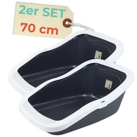 2x XXL Katzenklo Katzentoilette groß Großes Katzenklo 70 cm Katzen Klo offen XXL hoher Rand Katzentoiletten ohne Deckel Katzenklo XXL große Katzen 2x XXL Katzenklo Katzentoilette groß Großes Katzenklo 70 cm Katzen Klo offen XXL hoher Rand Katzentoiletten ohne Deckel Katzenklo XXL große Katzen