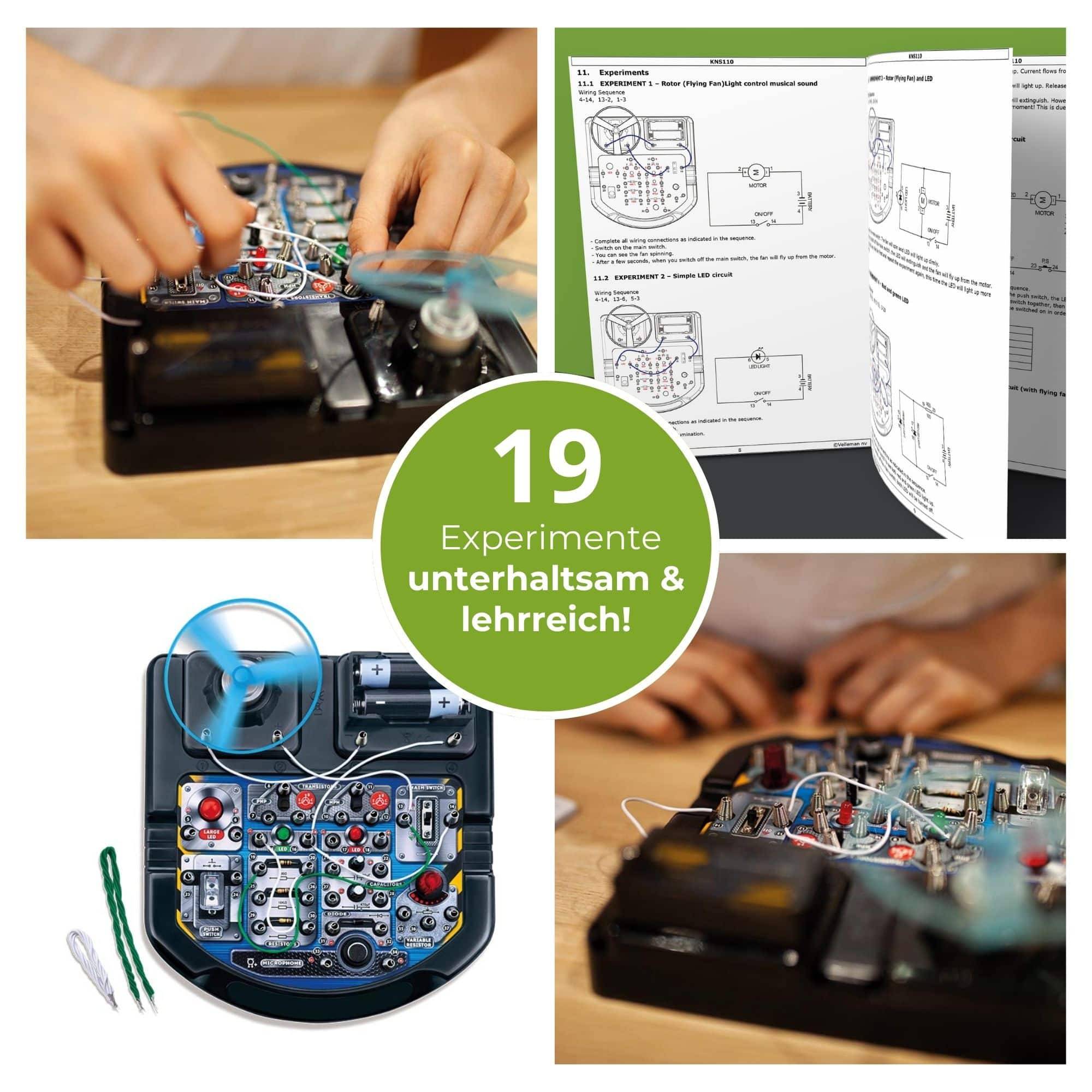 VELLEMAN Elektronik-Projektbaukasten KNS110 für Kinder ab 8 Jahren