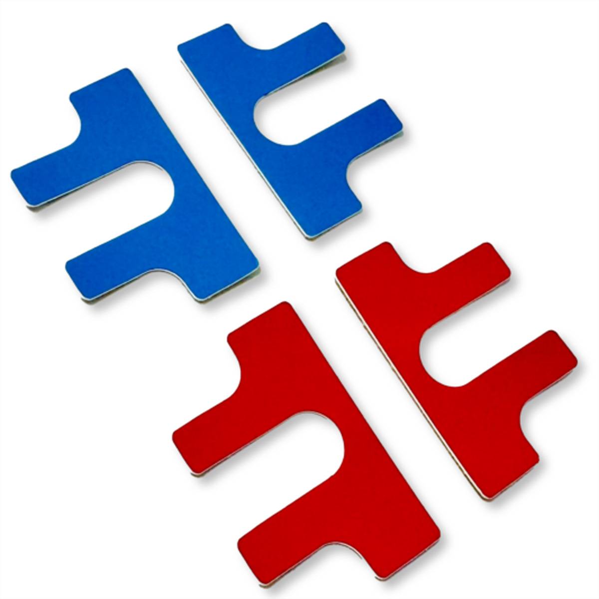 GUDE 7902 Frontetiketten, selbstklebend, rot/blau Netzwerk-Infrastruktur Zubehör Stand- /