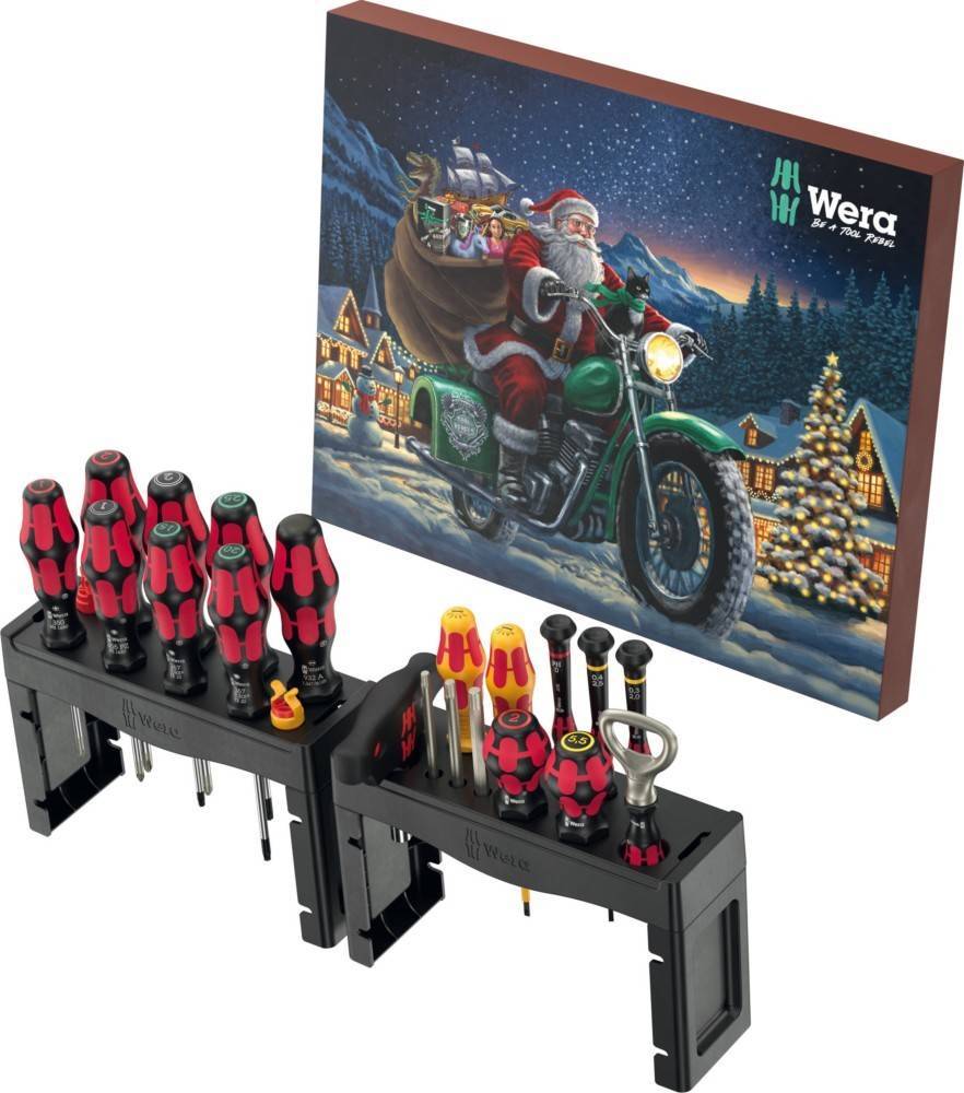 Wera Adventskalender 2025 28-teilig Multimedia-Technik Werkzeug