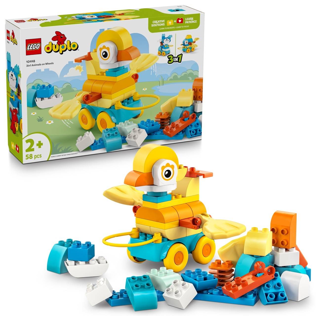 LEGO® 10448 DUPLO - Tiere auf Rädern 3-in-1-Set