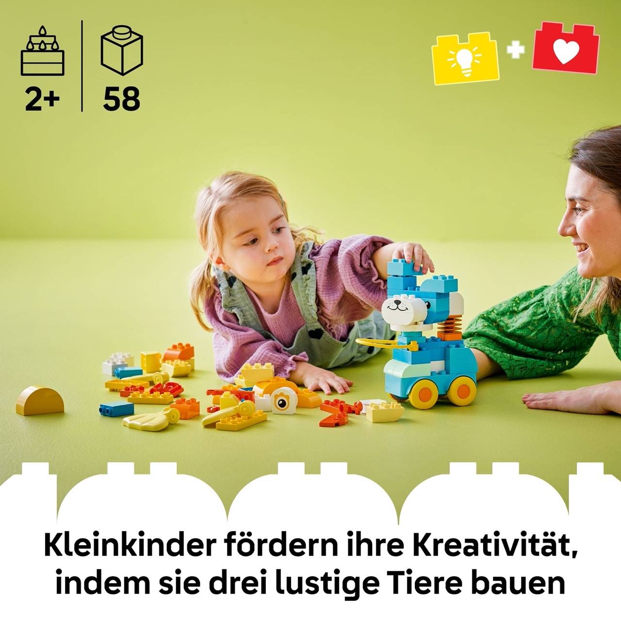 LEGO® 10448 DUPLO - Tiere auf Rädern 3-in-1-Set
