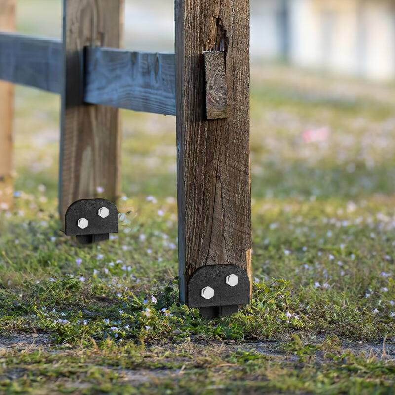 2x Pfostenträger Einschlaghülse Länge 500 mm Einschlagbodenhülse Pfostenträger für Vierkantholzpfosten