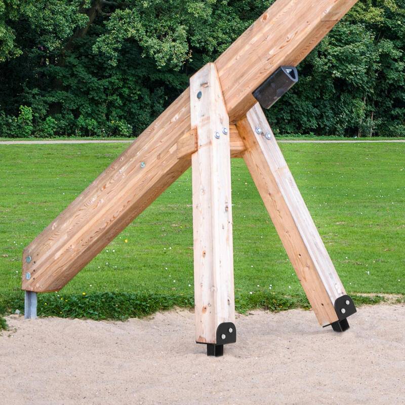 4x Pfostenträger Einschlaghülse Länge 700 mm Einschlagbodenhülse Pfostenträger für Vierkantholzpfosten
