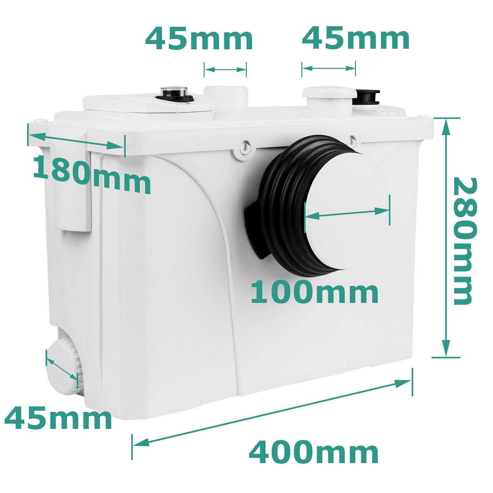 Hebeanlage Fäkalienpumpe 700W Haushaltspumpe Schmutzwasserpumpe Fäkalienhebeanlage für WC, Waschbecken, Dusche