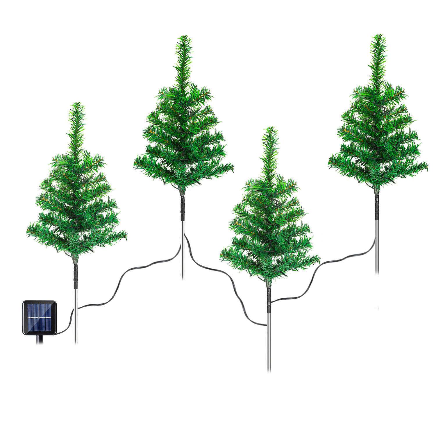 Solar Weihnachtsbeleuchtung mit 8 Leuchtmodi 4W Garten Party Nachbildung Weihnachtstag, Party Solaire Extérieur