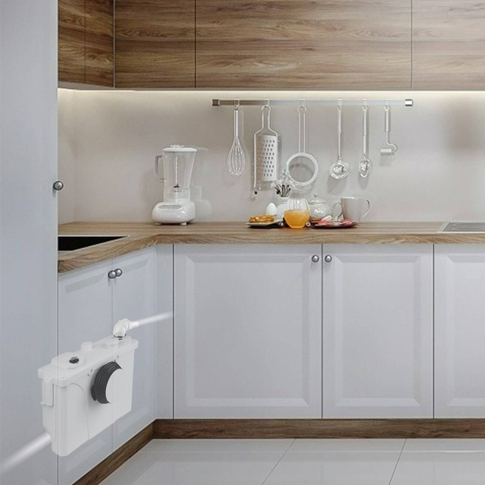 Hebeanlage Fäkalienpumpe 700W Haushaltspumpe Schmutzwasserpumpe Fäkalienhebeanlage für WC, Waschbecken, Dusche