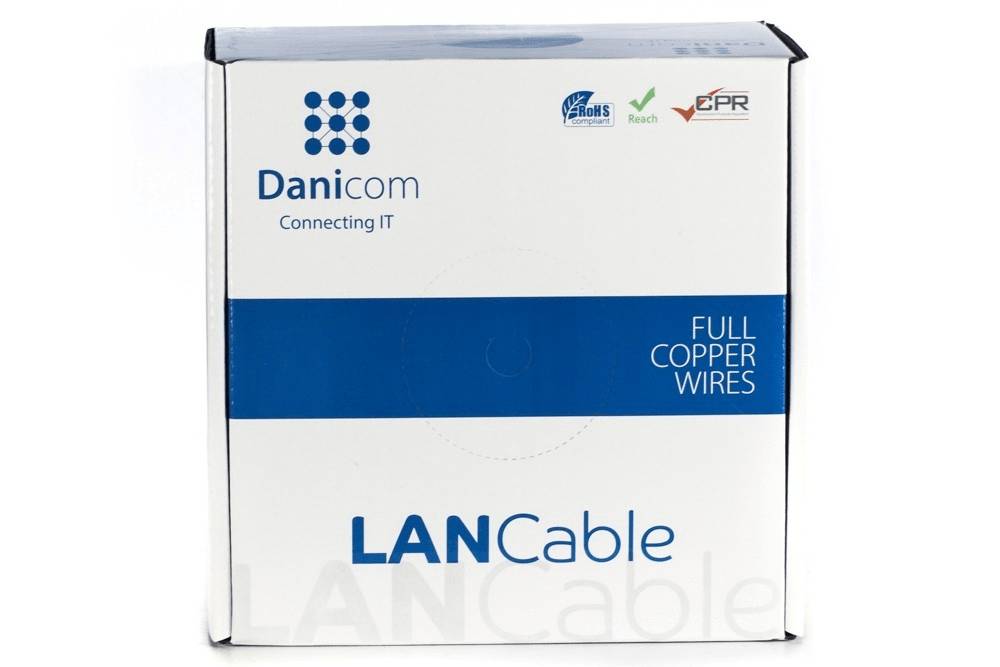 LAN-Kabelbox mit der Bezeichnung 