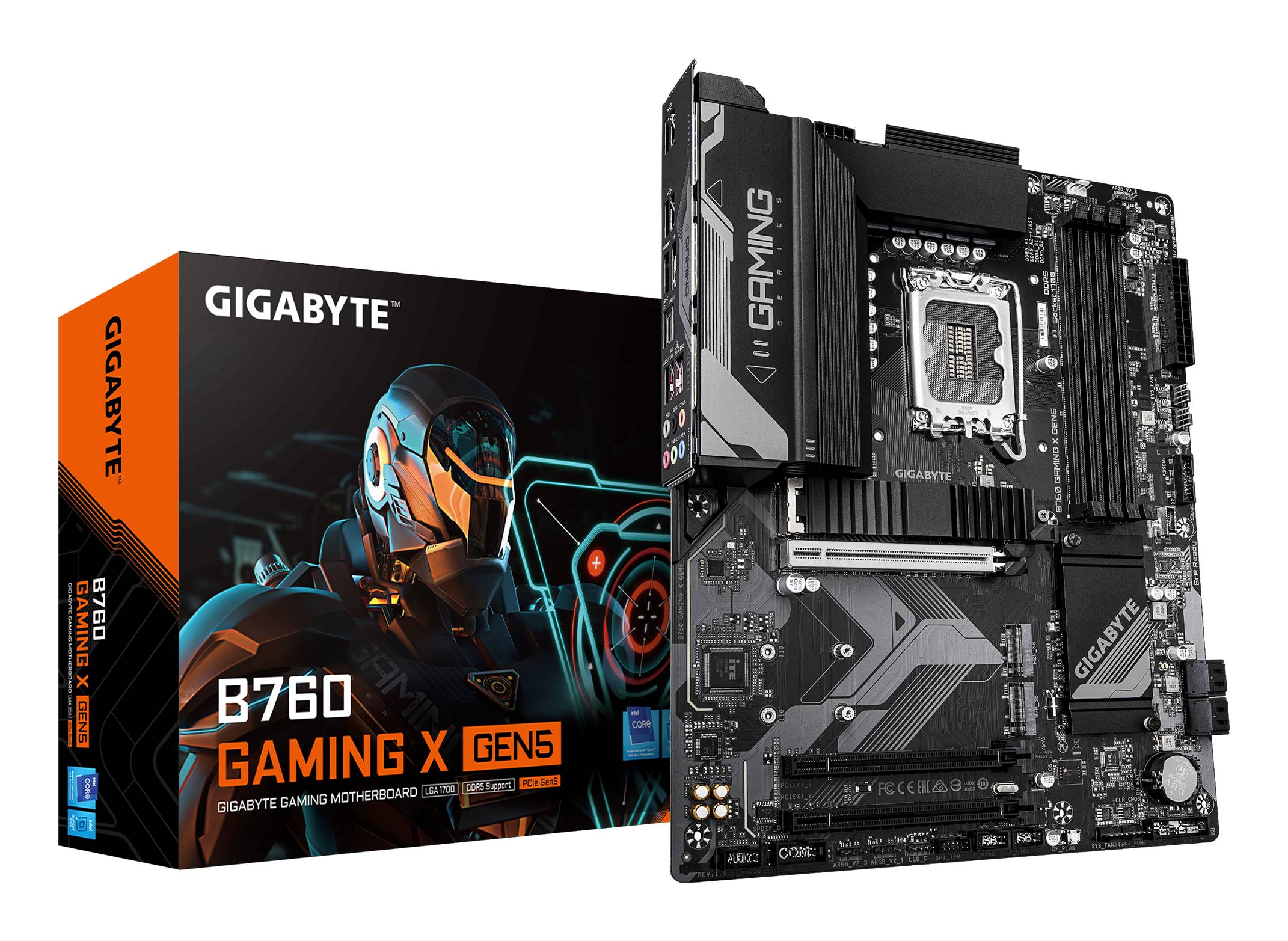 Gigabyte B760 GAMING X GEN5 - Motherboard - ATX - LGA1700-Sockel - B760 Chipsatz - USB-C 3.2 Gen2, USB-C 3.2 Gen 1, USB 3.2 Gen 1, USB 3.2 Gen 2