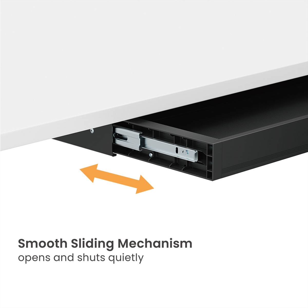 VALUE Untertisch-Schublade, groß, schwarz