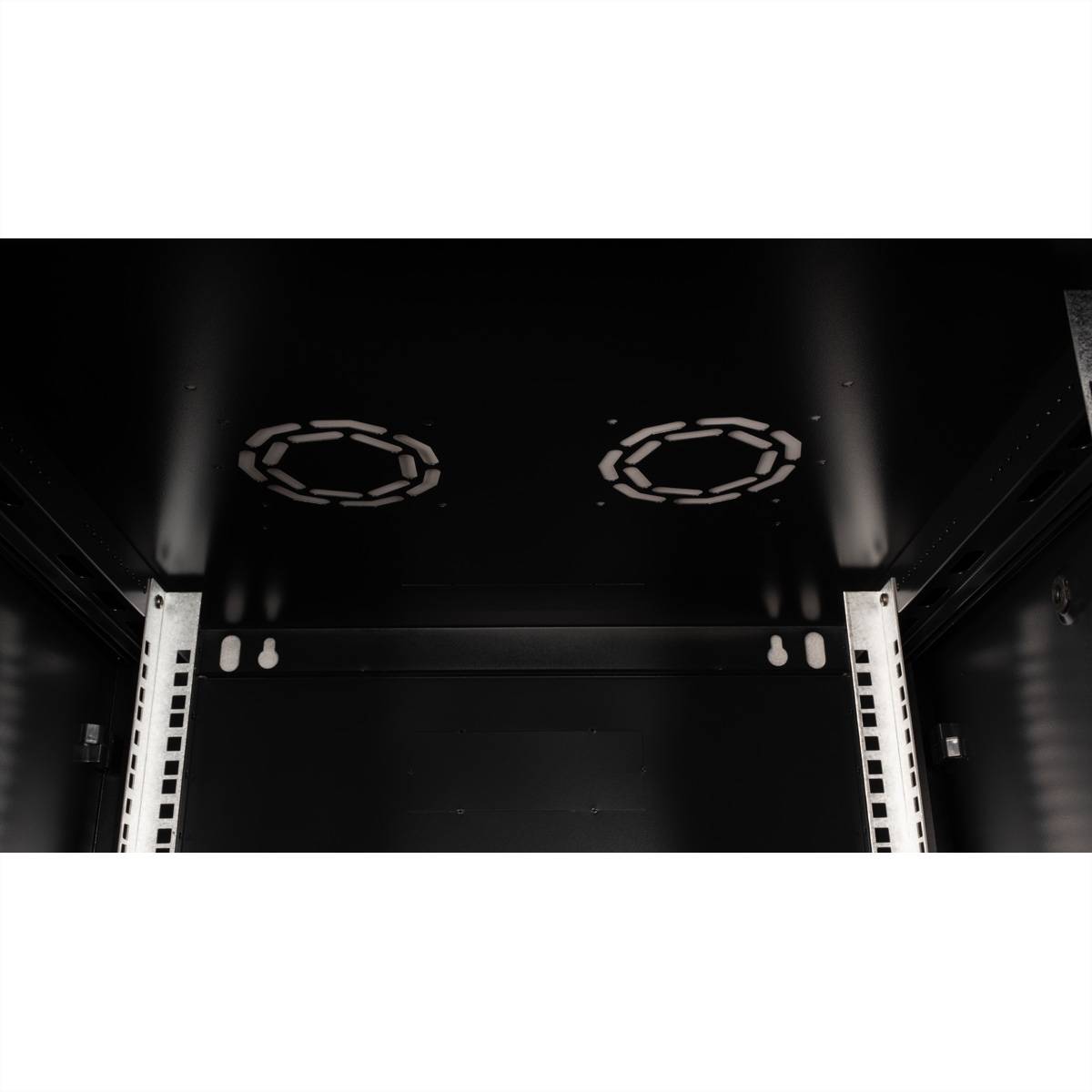 VALUE 19-Zoll Wandgehäuse 12HE, 600x600mm schwarz, Bausatz