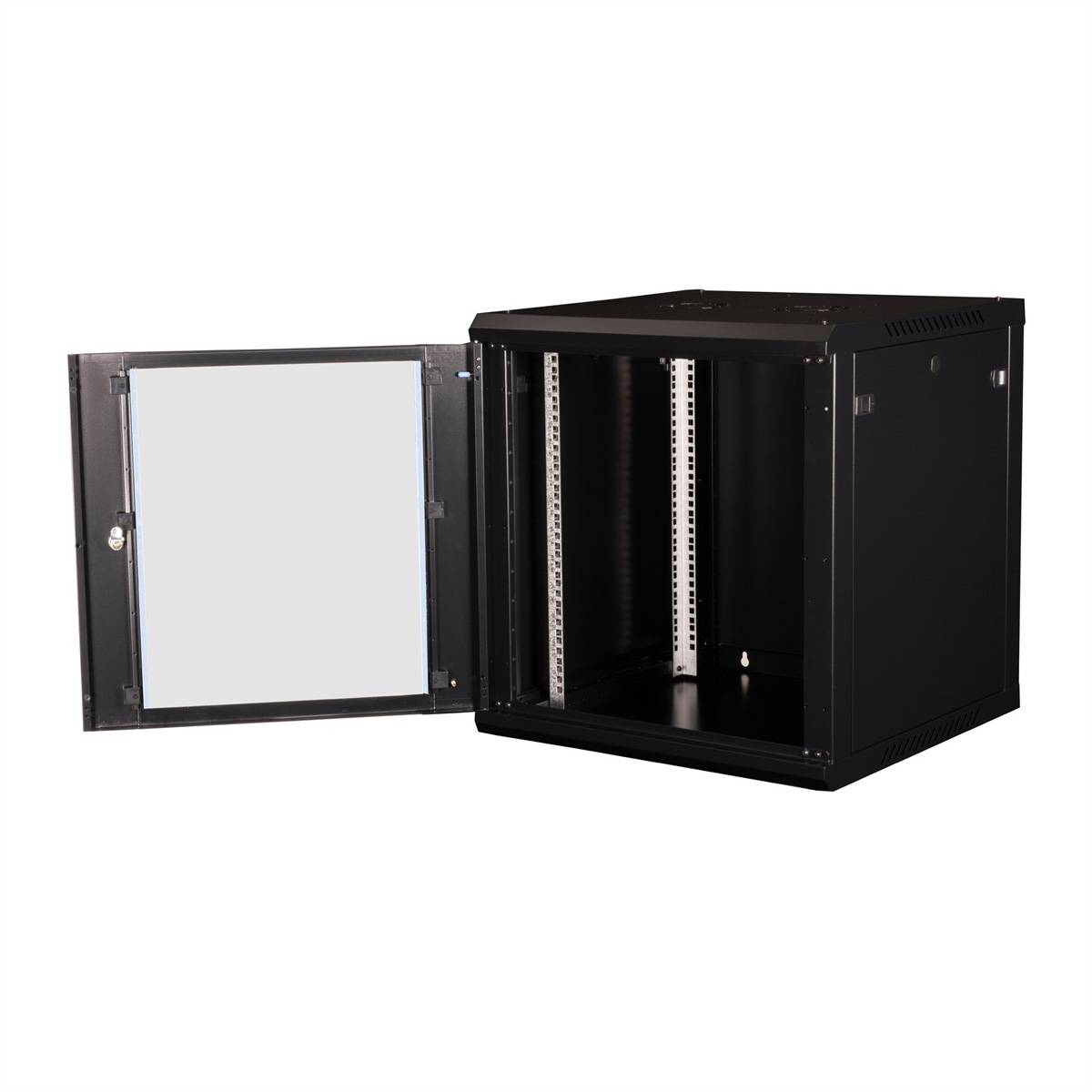 VALUE 19-Zoll Wandgehäuse 12HE, 600x600mm schwarz, Bausatz