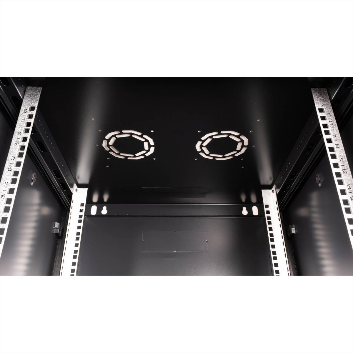 VALUE 19-Zoll Wandgehäuse 15HE, 600x600mm schwarz, Bausatz