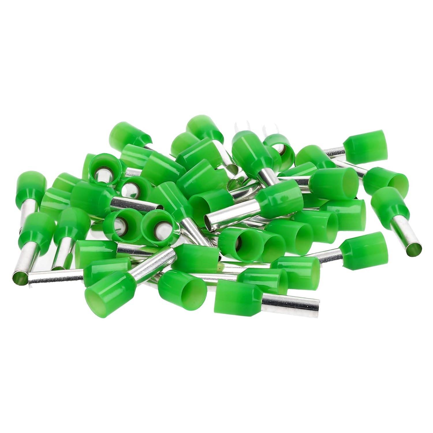 100 Stück Kalitec AE1618GN Aderendhülsen isoliert 16,0mm² 18mm lang grün I Made in Germany I Industriequalität