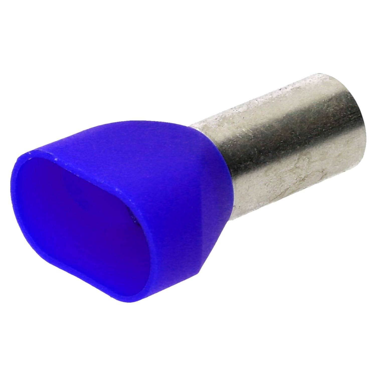 50 Stück Cembre PKT1625 Zwillingsaderendhülsen isoliert 2x16mm² blau 25mm lang I Industriequalität vom deutschen Händler