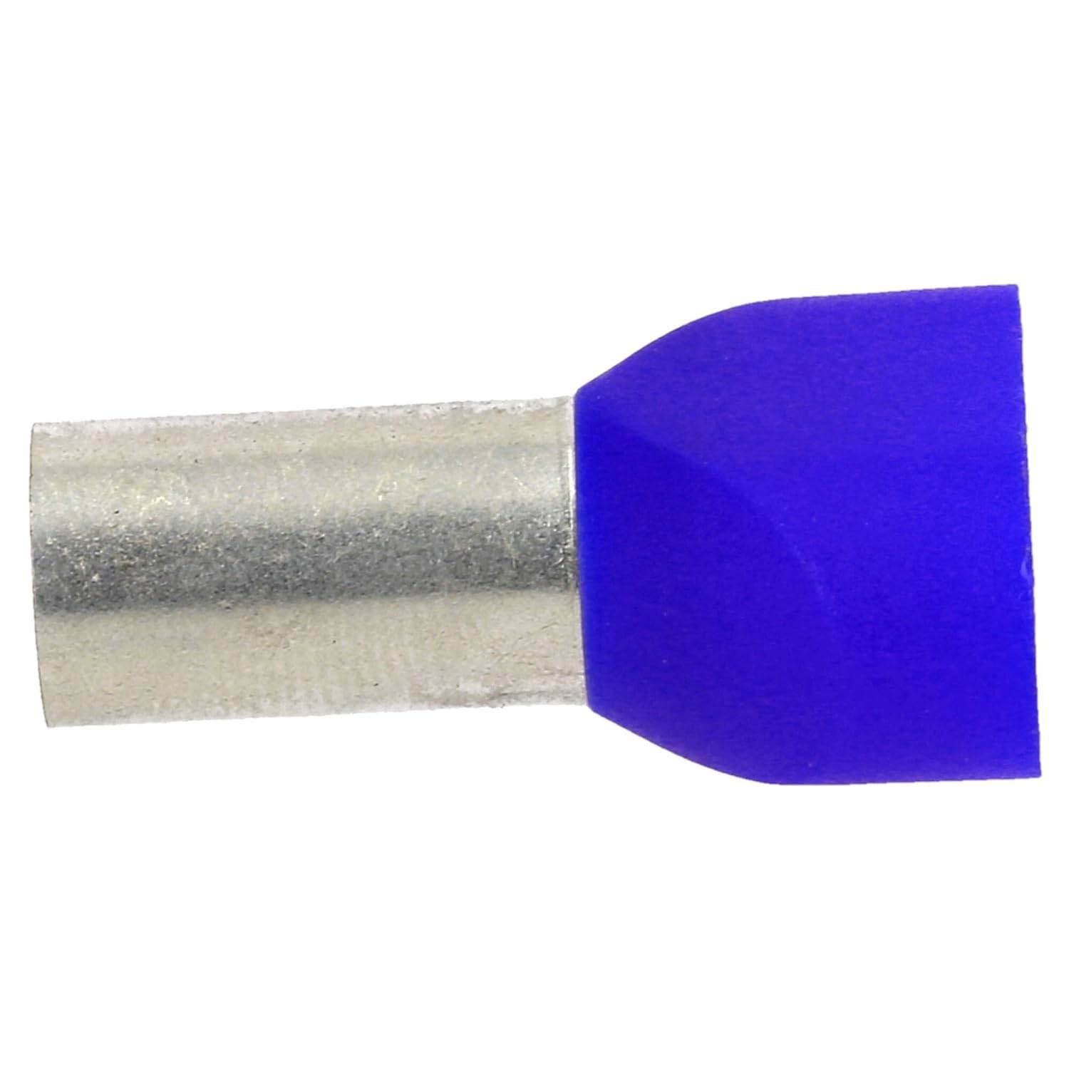 50 Stück Cembre PKT1625 Zwillingsaderendhülsen isoliert 2x16mm² blau 25mm lang I Industriequalität vom deutschen Händler