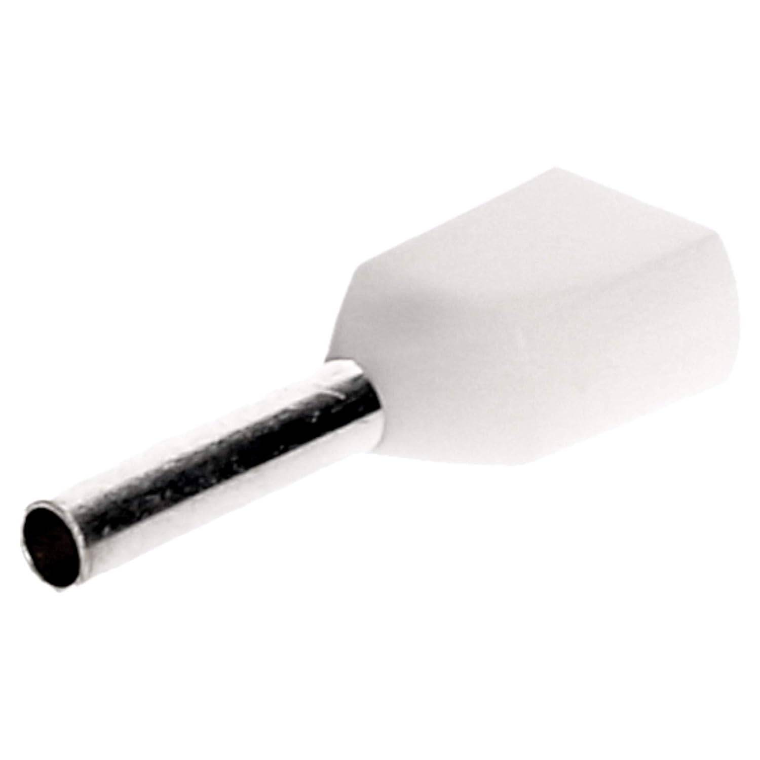 500 Stück Cembre PKT508 Zwillingsaderendhülsen isoliert 2x0,5mm² weiß 8mm lang I Industriequalität vom deutschen Händler