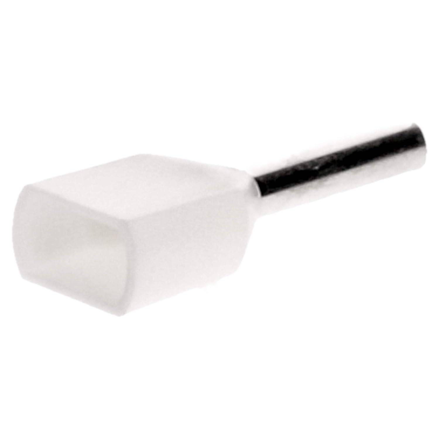 500 Stück Cembre PKT508 Zwillingsaderendhülsen isoliert 2x0,5mm² weiß 8mm lang I Industriequalität vom deutschen Händler