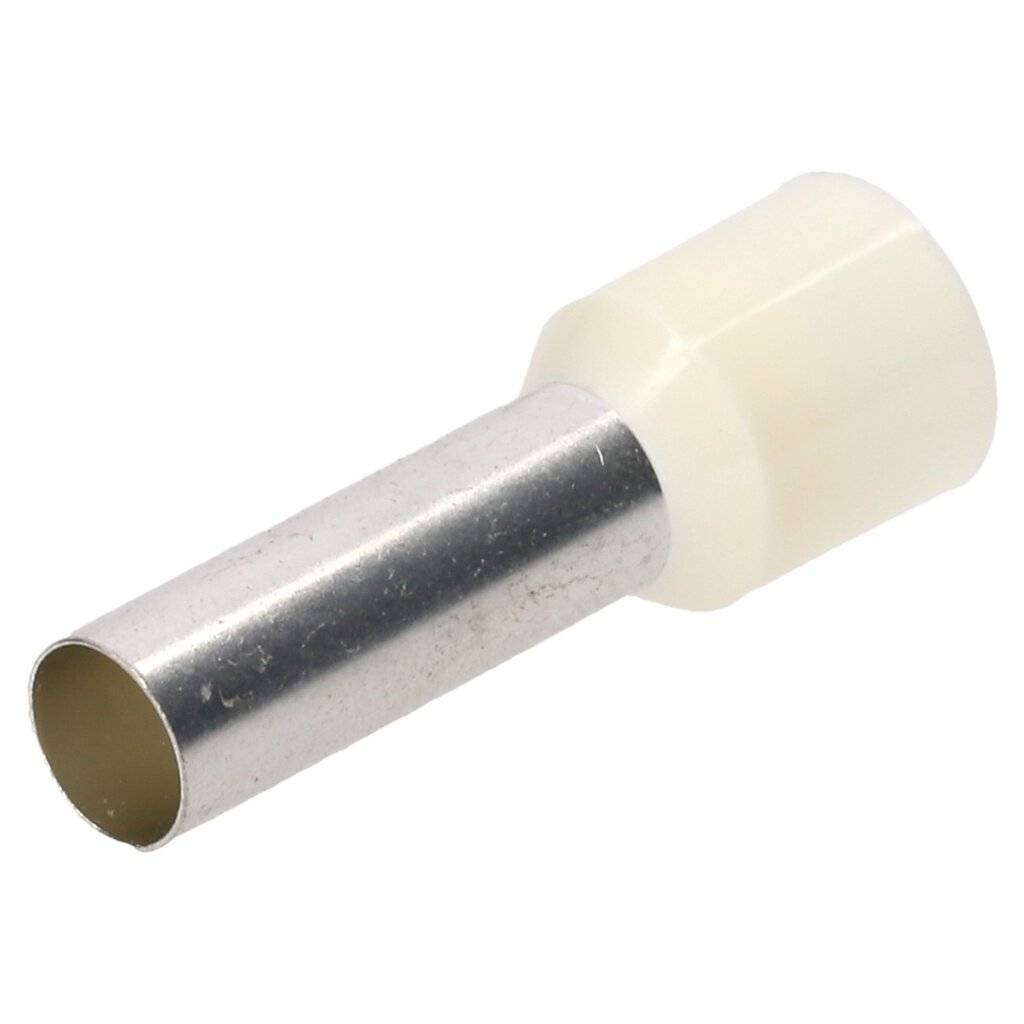 100 Stück Cembre Aderendhülsen isoliert 16mm² 18mm lang weiß PKE1618 I Industriequalität vom deutschen Händler