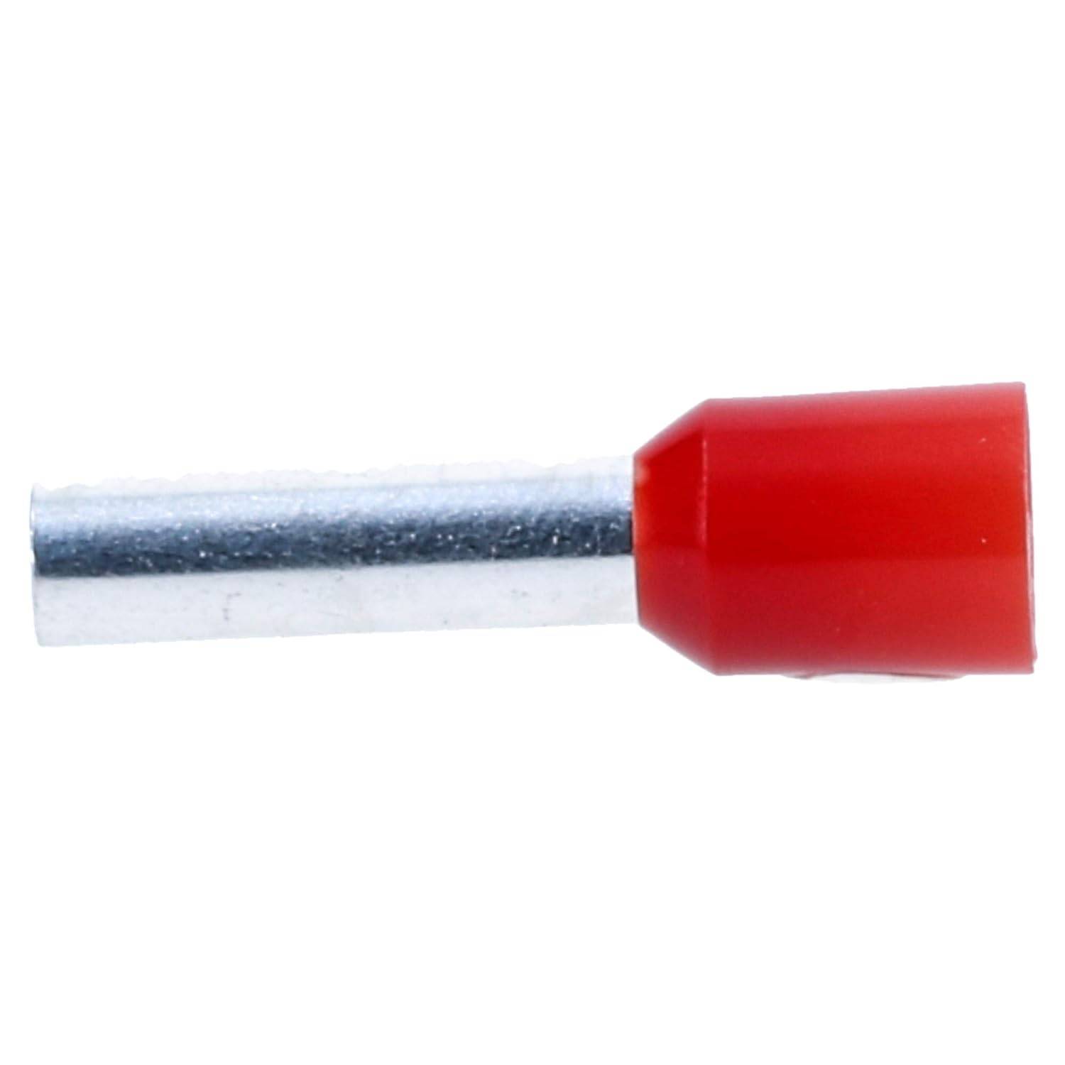 100 Stück Cembre Aderendhülsen isoliert 10mm² 18mm lang rot PKD1018 I Industriequalität vom deutschen Händler