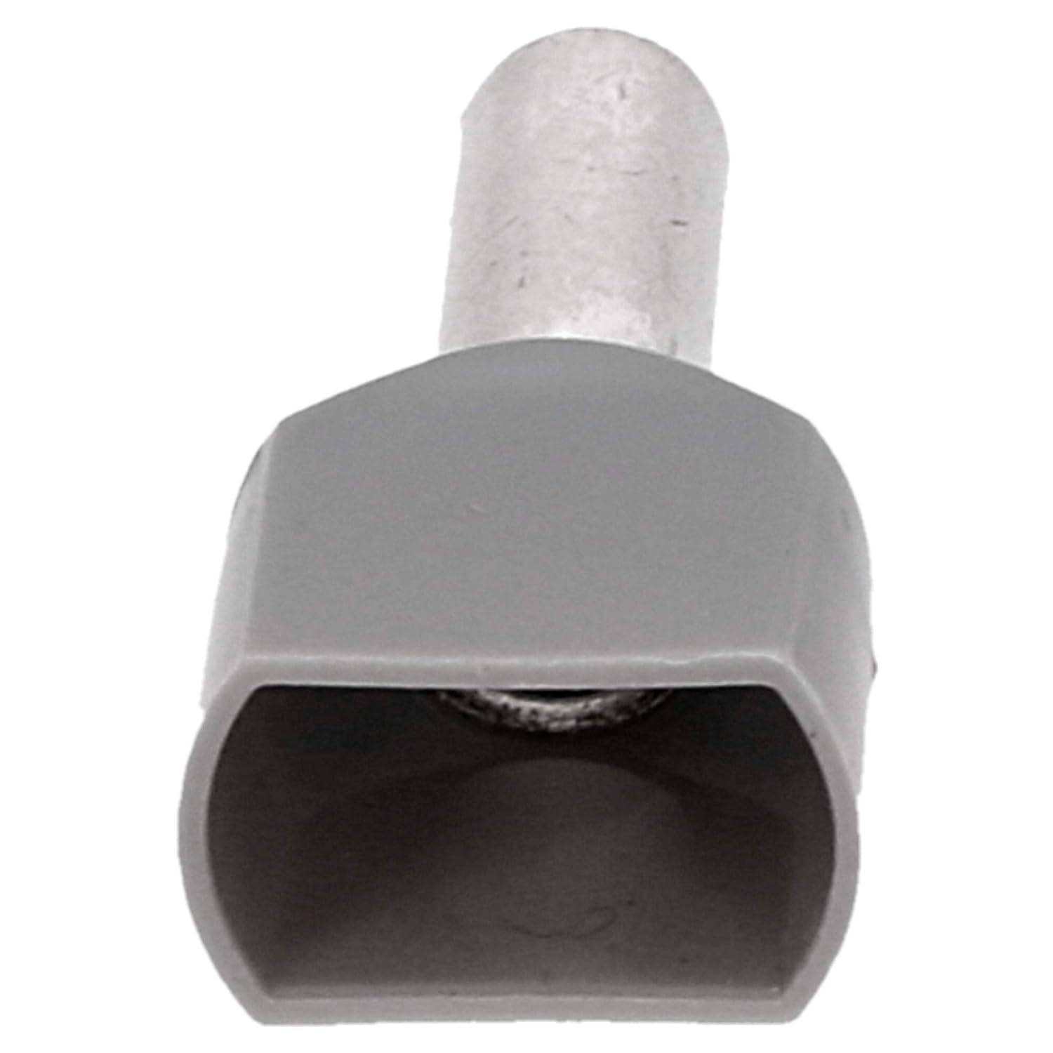 100 Stück Cembre PKT412 Zwillingsaderendhülsen isoliert 2x4mm² grau 12mm lang I Industriequalität vom deutschen Händler