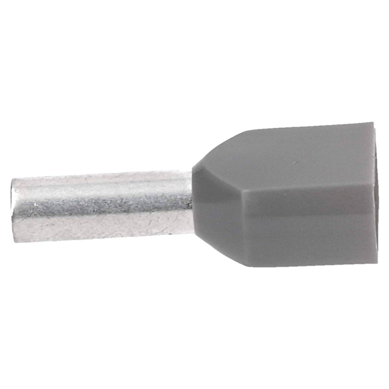 100 Stück Cembre PKT412 Zwillingsaderendhülsen isoliert 2x4mm² grau 12mm lang I Industriequalität vom deutschen Händler