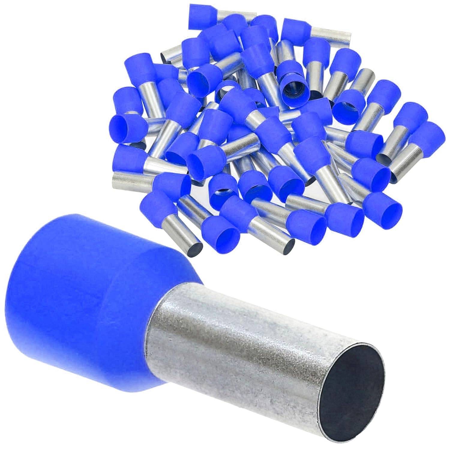 25 Stück Kalitec AE12030BL Aderendhülsen isoliert 120mm² 30mm lang blau I Made in Germany I Industriequalität