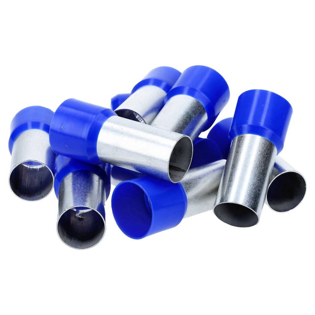 25 Stück Cembre Aderendhülsen isoliert 120mm² 27mm lang blau PKC120027 I Industriequalität vom deutschen Händler