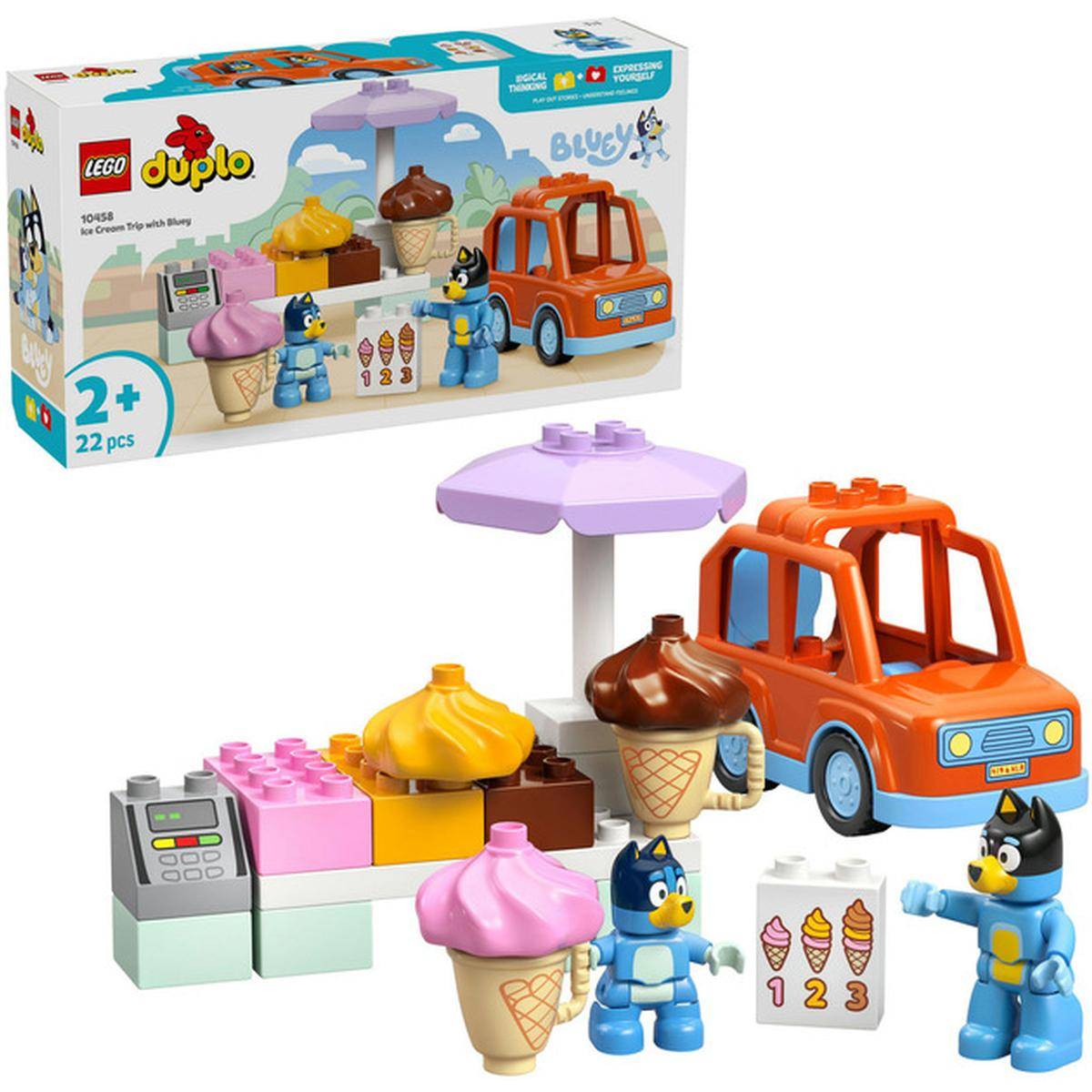 LEGO Duplo Bluey - Ausflug zur Eisdiele mit Bluey (10458)