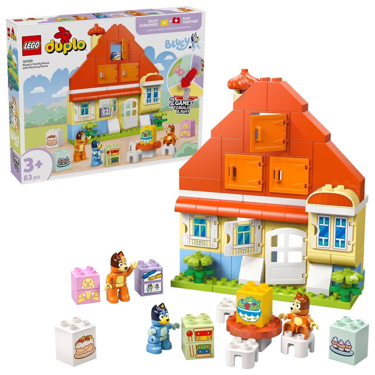 LEGO® 10459 DUPLO - Blueys Familienhaus mit Memory-Spiel