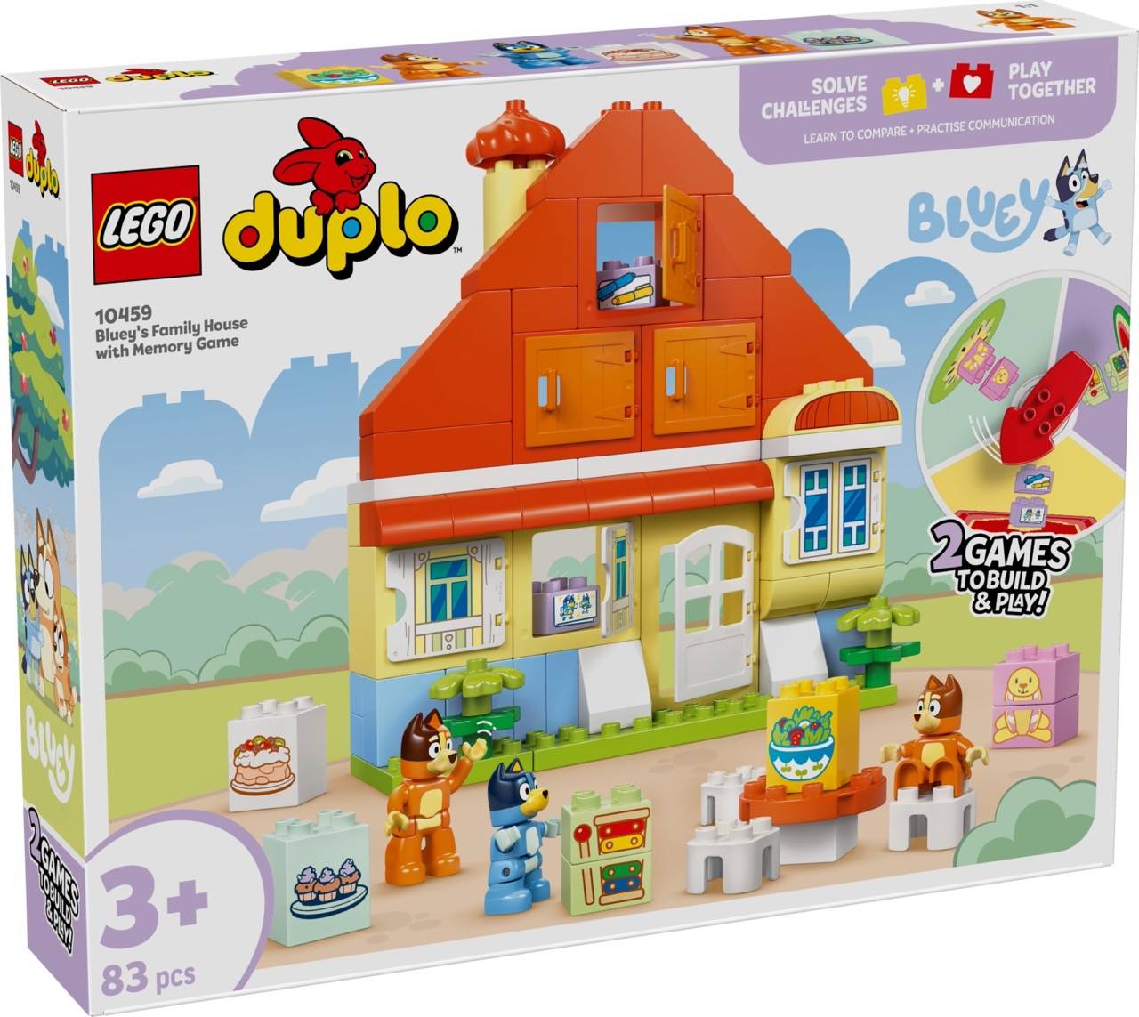 LEGO® 10459 DUPLO - Blueys Familienhaus mit Memory-Spiel