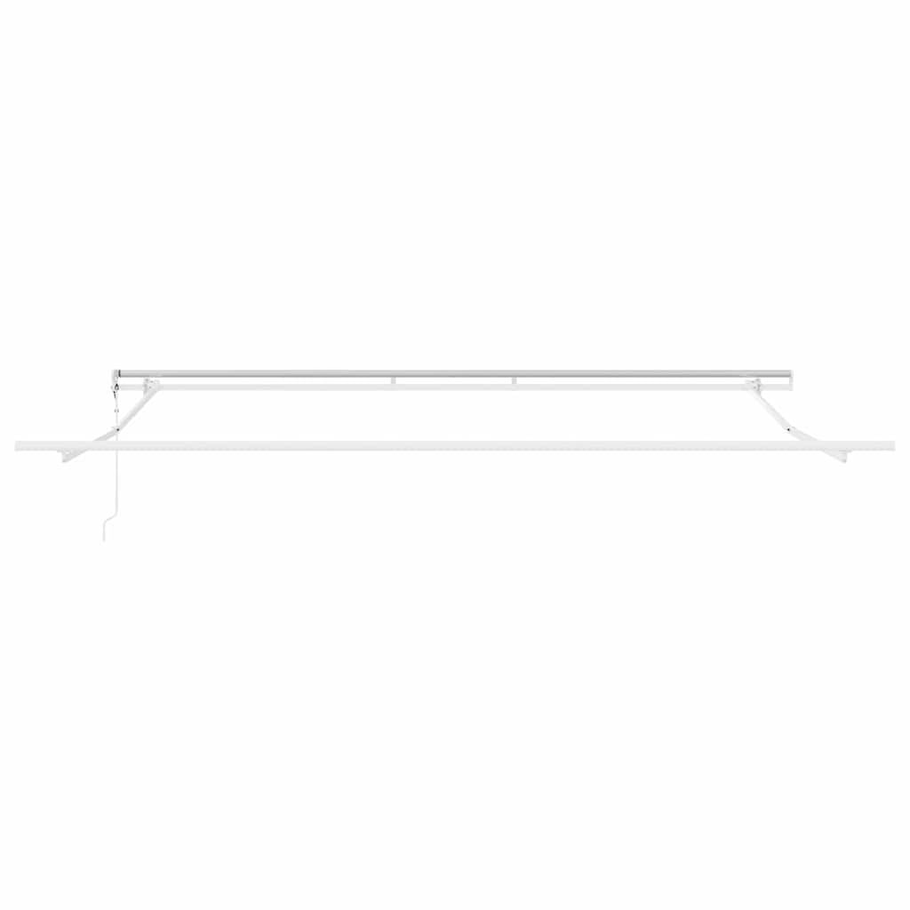 vidaXL Markisenrahmen Weiß 400 x 350 cm Aluminium